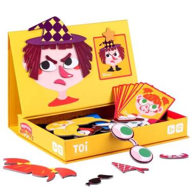 Imagem de Caixas de quebra-cabeça magnético Magnet Toi Kids com tabuleiro de jog