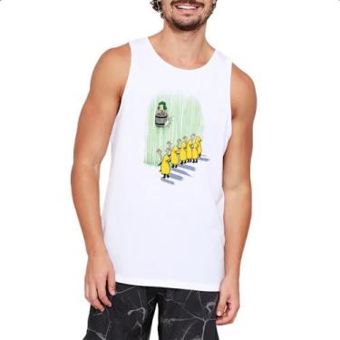 Imagem de Camiseta Regata Chaves descendo as cataratas em um barril - Alearts, G