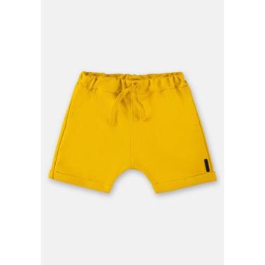 Imagem de Short em Moletom Básico para Bebê Up Baby, Amarelo, P
