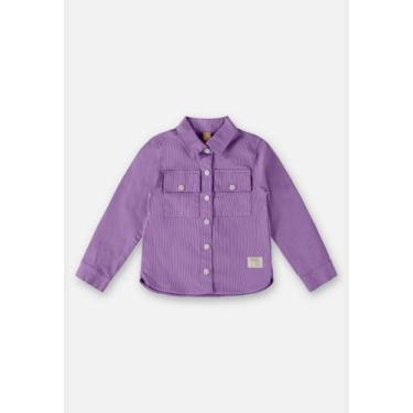 Imagem de Camisa Manga Longa Infantil Menina Up Baby, Roxo, 3