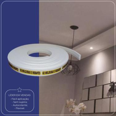 Imagem de Acabamento Moldura Roda Teto Eva Autoadesivo e Flexível E23 3,5cm - Ge