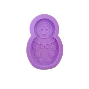 Imagem de R258 Molde de silicone matrioska boneca russa chaveiro resina - confei