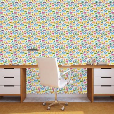 Imagem de Papel de Parede Adesivo - Borboletas - 907pps - Allodi