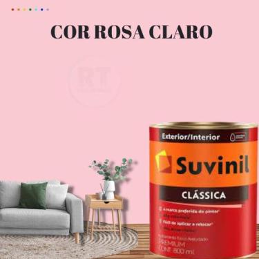 Imagem de Tinta Para Parede Acrílica Suvinil 800ml Clássica Cor Rosa Premium Cor