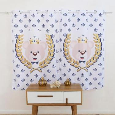 Imagem de Cortina Para Quarto De Bebê Menina Menino Infantil Light 2pç(Rei Arthur Marinho)