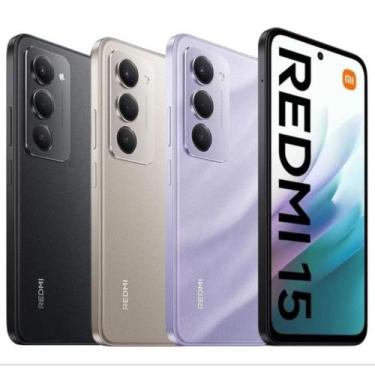 Imagem de Celular Redmi15 256GB 8GB RAM Dual SIM Tela Grande 6.79" Preto - Lacra