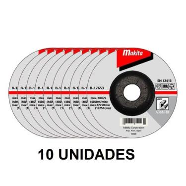 Imagem de Disco de Desbaste para Aluminio 125mm Makita B-17653 - 10 Unidades
