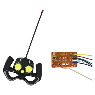 Imagem de shamjina Controle remoto 4CH RC com antena transmissora e placa de circuito receptor faça você mesmo RC carro barco 27MHz