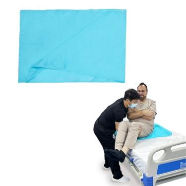 Imagem de Ehucon Manta De Transferência Tubular 27" X 39" Para Movimentação Pacientes, Prancha Deslizante E Gaveta Idosos Em Carros, Cadeiras Rodas, Cama, Azul, Pacote Com 1