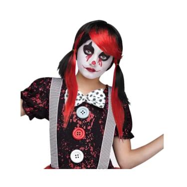 Imagem de Spirit Halloween Perucas de palhaço para meninas | Fantasia de cosplay | Multicolorido (peruca de palhaço assassino)