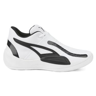 Imagem de PUMA Tênis de basquete masculino Rise Nitro Court - Branco - Tamanho 40 M