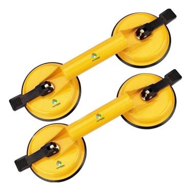 Imagem de 2X Duas Ventosa Dupla Vácuo Piso Porcelanato Mármore 80-90Kg