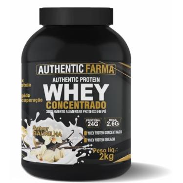 Imagem de Whey Concentrado Sabor Baunilha, Proteína 24g, BCAA 2,6g, Peso líq. 2kg