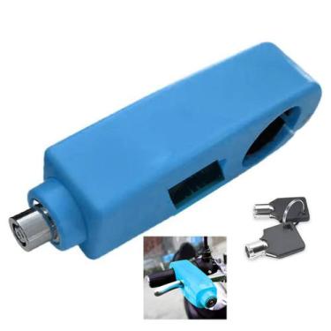 Imagem de Trava de Manete Manopla Moto Guidao Cadeado AntiFurto Freio Acelerador