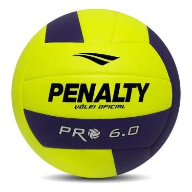 Imagem de Bola De Vôlei 6.0 Pro Amarela E Azul Penalty