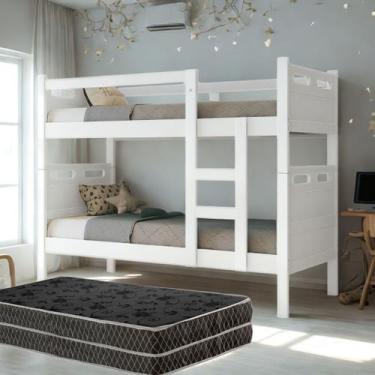 Imagem de Beliche Solteiro Compacta Vira Duas Camas Modernas e Sofisticadas Com 