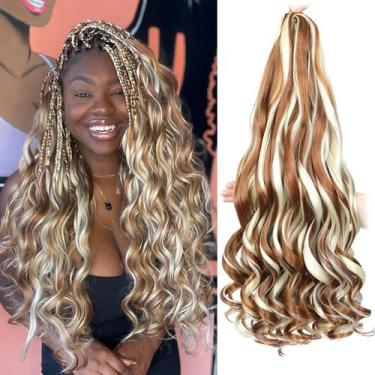 Imagem de Braiding Hair conrora French Curly 60cm, 8 pacotes para mulheres negra