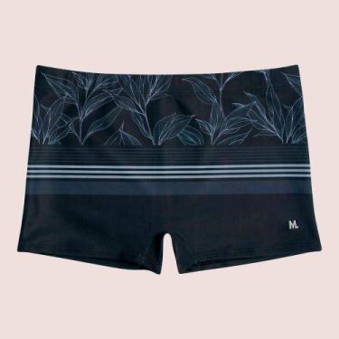 Imagem de Sunga Boxer Box Adulta Masculina Mash Estampa Folhagem Moda Praia, Pre