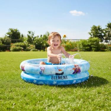 Imagem de Piscina Inflável Infantil Etitoys 37L Homem-Aranha Frozen Redonda 2 An
