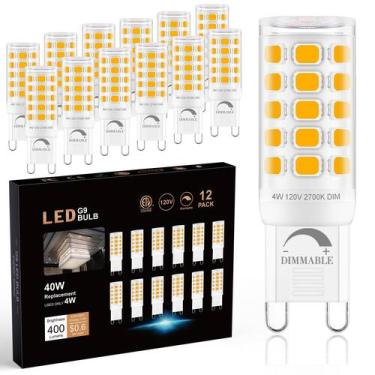 Imagem de Lâmpada LED Sailstar G9 regulável 2700K, branca macia e quente, 4 W, p