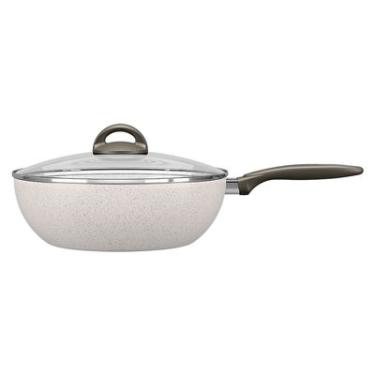 Imagem de WOK C/TP Ø28CM 4,1L CERAMIC LIFE SUPREMA VANILLA BRINOX