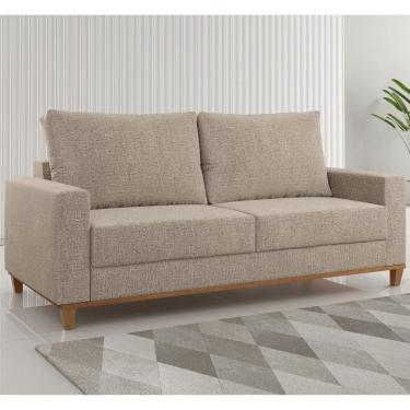 Imagem de Sofá Living 3 Lugares 180cm Linhão Livia Castanho