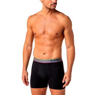 Imagem de Cueca Boxer Lupo 00784-061 Masculina Algodão Com Elastano T. P/GG, P, 
