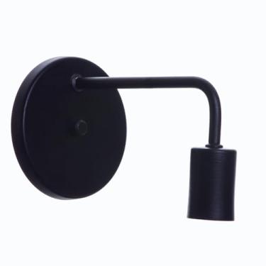 Imagem de Arandela Parede Cabeceira Quarto Banheiro Retrô E27(Preto)