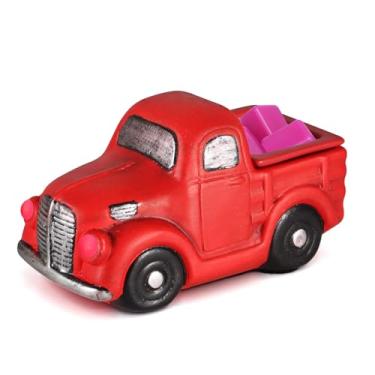 Imagem de mocosa Aquecedor de cera derretida de cerâmica vermelha bonito mini aquecedor de cera em forma de veículo para aquecedor de vela elétrico perfumado para casa, escritório, quarto, presente e decoração