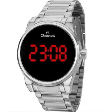 Imagem de Relógio Feminino Champion Ch40142T Led Redondo Prateado