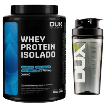 Imagem de Combo Whey Protein Isolado Dux Nutrition 900g - Sabor Butter Cookies + Coqueteleira Oficial
