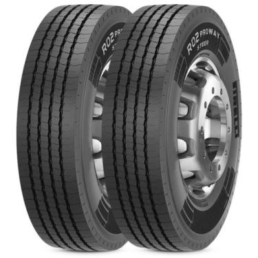 Imagem de Kit 2 Pneu 295/80R22.5 Pirelli R02 Proway Steer 154/149M