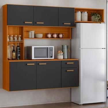 Imagem de Cozinha Suspensa Lilian Freijó Uv/grafite Acetinado Z44 - Mpozenato