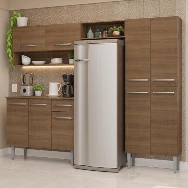 Imagem de Armário De Cozinha Completa 229cm Rustic Emilly Madesa 017