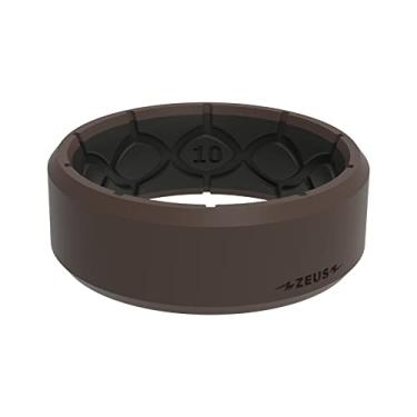 Imagem de Anel de silicone Zeus da Groove Life - Anéis de casamento de borracha respirável para homens, cobertura vitalícia, design exclusivo, anel de ajuste confortável, 14, Silicone, Sem pedras preciosas