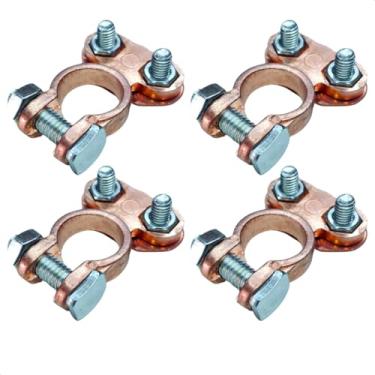 Imagem de 4 Conector Terminal De Bateria Automotiva Sapão Universal Engate Rápido Modelo Sapo Reforçado NVK