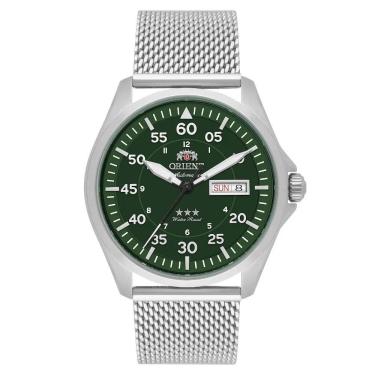 Imagem de Relógio Orient Masculino Ref: Yn6ss009 E2sx Automático Mesh Prateado