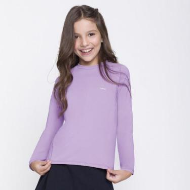 Imagem de Camiseta Selene Proteção UV 50+ Juvenil Unissex 24010.006, Lilás, 746,