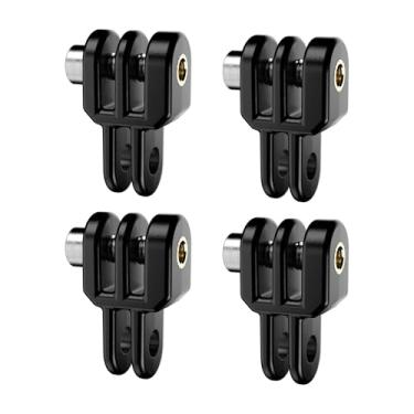 Imagem de Ride Tech Moto Braço de extensão curto (pacote com 4) para GoPro, DJI, Insta360 – Suporte pivô na mesma direção para câmera de ação