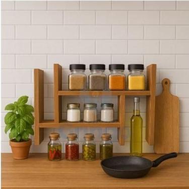 Imagem de Nicho Porta Temperos Ajustável Multiuso para Bancada - A Loja do gring