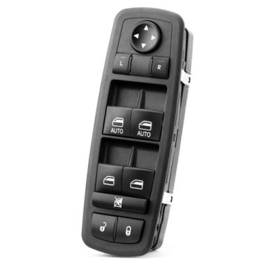 Imagem de Interruptor de janela elétrica lado do motorista para Grand Cherokee Dodge Durango 2016-2021 Conjunto de botão de controle de fechadura de porta da janela principal esquerda 68289802AA 68289802AB