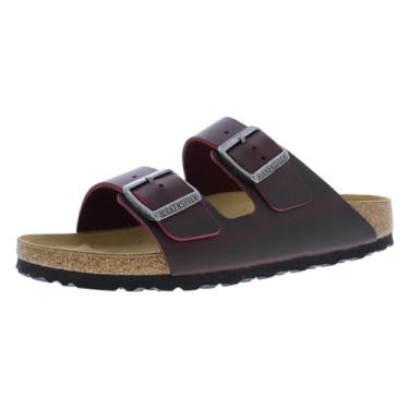 Imagem de Birkenstock Sandália feminina Arizona-Oiled Leather, Zinfandel, 6-6.5 Narrow