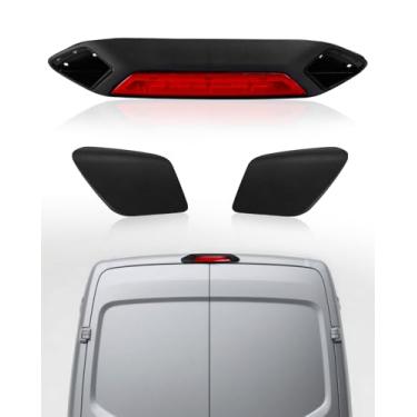 Imagem de OKLPF Luz de parada de montagem alta central compatível com Ford Transit 150 250 350 350HD 2018 2019, substituição do conjunto de luzes de freio 923127 JK4Z13A613AA JK4Z13A613AD JK4Z13A613AG incluindo