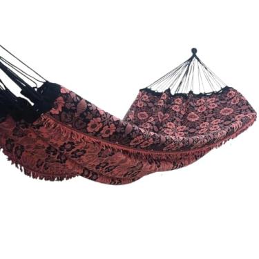 Imagem de Rede De Dormir Descanso Casal Indiana gigante para varanda, quarto, sala e jardim(Salmon)