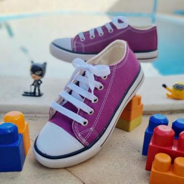 Imagem de Tênis Infantil Feminino Menina Confortável Colegial Escolar Dia a dia 