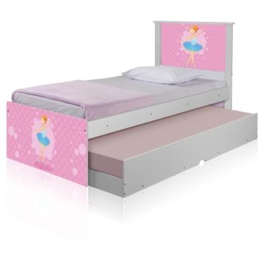 Imagem de Bicama Juvenil Adesivada Bailarina Clássica Com Colchões