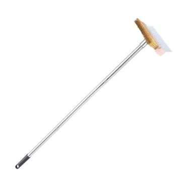 Imagem de Whtkoph Escova para forno de pizza com escova de limpeza para grelha, ideal para cozinhas, com cerdas de cobre resistentes, 1.2m