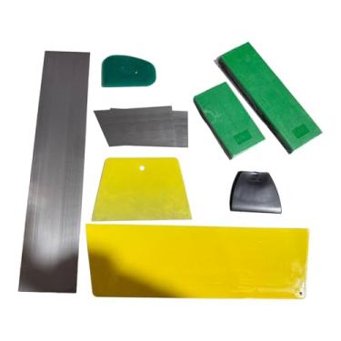 Imagem de Fenteer Espátula multifuncional para aplicação de massa corrida, gesso, cimento, reparo e manutenção de carros, ideal para paredes de cimento.