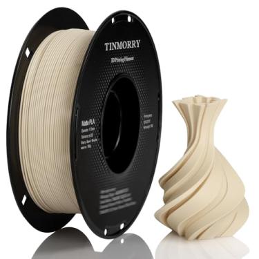 Imagem de TINMORRY Filamento PLA fosco de 1,75 mm, filamento de impressão 3D PLA, compatível com impressora 3D Bambu Lab FDM, carretel de 1 kg e 1, pele fosca