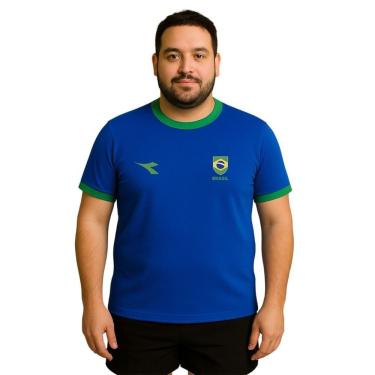 Imagem de Camiseta Diadora Brasil Small Logo Plus Size Masculina